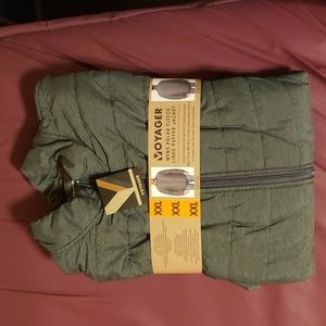 Voyager Mens Polar Fleece Lined Puffer Jacket